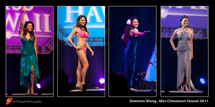 Shannon Wong at Miss Hawaii